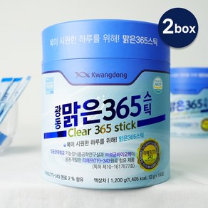 광동 맑은 365 스틱 100p, 1.2kg, 2개