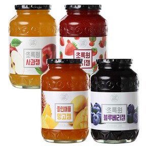 초록원 블루베리잼 +딸기잼 +사과잼 +파인애플망고잼 (4KG)