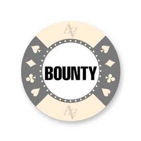 국제규격 포커칩 AA 카지노칩 홀덤칩 게임용품 홀덤 보드게임, BOUNTY_그레이, 1개