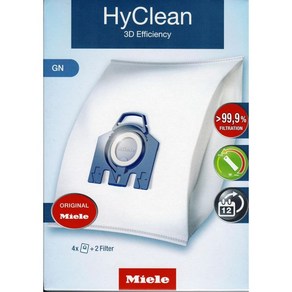 밀레 HyClean 3D 진공 청소기 먼지봉투 2박스 8매＋필터 4개 (GN타입)