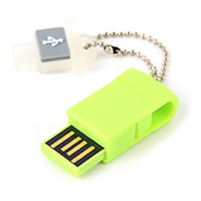 리움 스윙 OTG USB 메모리 ROS-100P 그린, 32GB