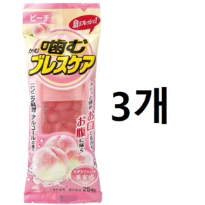 일본 고바야시 코바야시 브레스케어 복숭아 피치 츄어블 0.03g 25입 3개