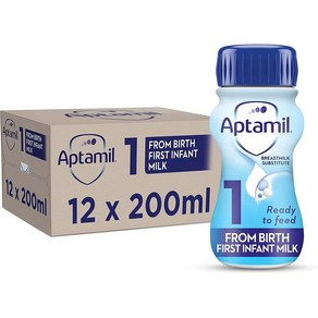 Aptamil 1단계 바로사용 액상분유 압타밀 영국분유직구 12x200ml, 1묶음