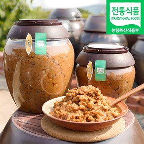 (감로이슬농원) 100% 국산콩 전통 재래식 시골 집 된장(3년숙성), 1kg, 1개