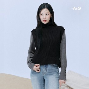 더엣지 론칭가69 900원 24FW 울혼방 언발 터틀 베스트 1종