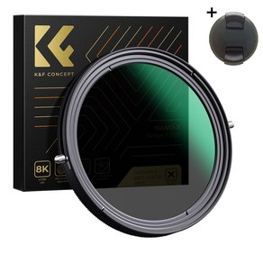 K&F Concept 67mm NANO-X 가변 ND2-32+CPL 2-in-1 (캡포함) ND2-ND32+CPL Fader Filter + Cap