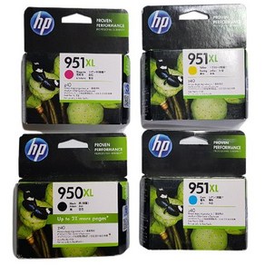 HP950XL 정품잉크 CN045AA 검정색, 노랑 CN048AA, 1개