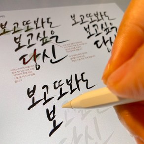 김나 캘리그라피 체본집 PDF파일 붓펜 아이패드 난이도(중), 나사랑체