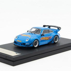 Sta Model 1:64 포르쉐 RWB 993 GT wing - 블루 Rauh Welt (피규어 포함), 1개