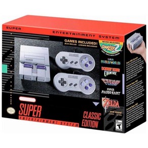 SNES 닌텐도 슈퍼 패미컴 클래식 에디션 북미버전 비디오 게임 콘솔
