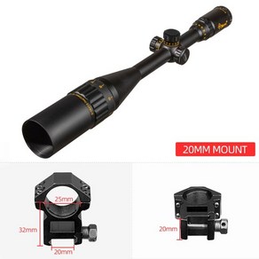 스코프 조준경 nsiius 6-24x50 aoe gold tactical sight, 20mm, 1개