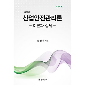 산업안전관리론 이론과 실제, 중앙경제, 정진우