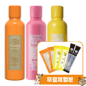 프로폴린스 가글 프로600ml 벚꽃600ml 유자600ml 일회용 체험분6매, 1세트, 1.872L