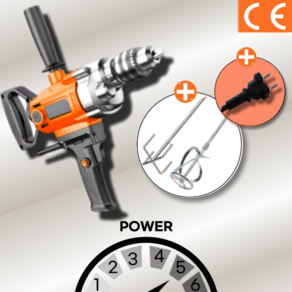 하이앤드 교반기 시멘트 믹서기 콘크리트 몰탈 믹서 드릴 페인트 산업용 + (2종날 사은품)