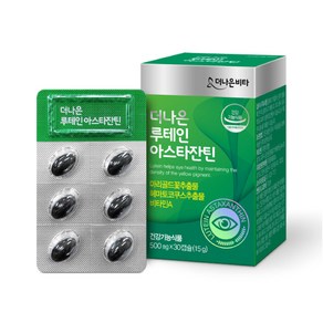 더나은 루테인아스타잔틴 500mg*30캡슐 비타민A 눈건강 안구건조, 30정, 1개