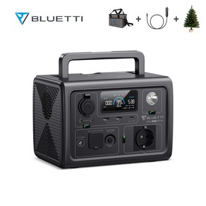 BLUETTI 블루에티 EB3A 600W268Wh파워뱅크 캠핑용휴대용 태양광 고속충전 대용량 보조배터리 앱 컨트롤 UPS모드가능 차량용충전케이블포함, 1세트