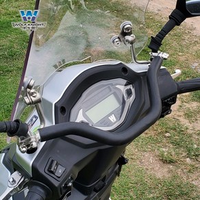 올뉴어드레스 핸들바 헤드 크로스바 미니 손잡이 밸런스바 us125 DIY 용품 거치대, USR125-하연결-무광블랙-아동용 손잡이