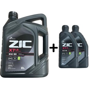 ZIC X7 LS 5W30 6L 1개 +1L 2개 디젤 엔진오일