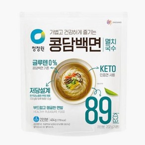 청정원 콩담백면 멸치국수 404g, 아이스박스포장, 1개