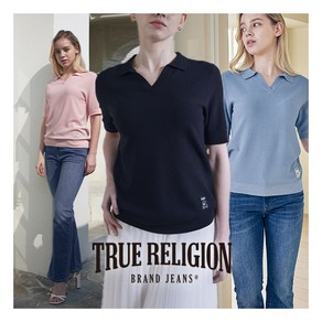 [트루릴리전] (TRUE RELIGION) 24SS 여성 니트 카라티셔츠 3종