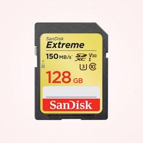 샌디스크코리아 공식인증정품 SD메모리 SDXC Exteme 익스트림 SDXVA 128GB, 1개