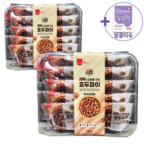 삼립 오븐에 구운 호두파이 400G(40GX10개) X 2BOX (총 20개입) + 더메이런 알콜티슈, 400g, 2개