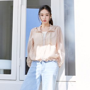 셀렙샵 에디션 25SS 글로시 시스루 후드점퍼