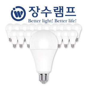 LED 전구 A19 15W 벌브 20개입, 주광색, 20개