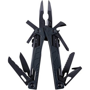 일본직발송 9. LEATHERMAN(레더맨) OHT One -Hand Tool Black MOLLE 케이스 포함 B008069YXA, 1개