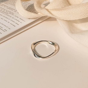 (silver 925) 자연스러운 꼬임 은반지 swim ring