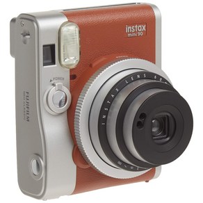 FUJIFILM 인스턴트 카메라 체키 instax mini 90 네오 클래식 브라운 INSTAX MINI 90 BROWN, 1개, 체키 단체