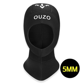 OUZO 스쿠버 다이빙 후드 프리다이빙 잠수 모자, 5mm