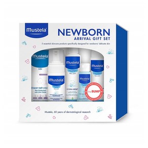 Mustela Newborn Arrival Gift Set Baby Bath Time and Skin Care Essentials 무스텔라 신생아 베스타임 기프트 5종 세트