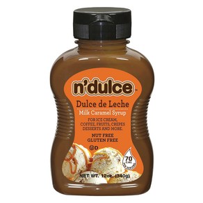 N’DULCE Dulce De Leche Syrup | Caramel Creams | Sy N'DULCE 둘세 드 레체 시럽 | 카라멜 크림 | 커피 음료용 시럽 | 가벼운 질감과