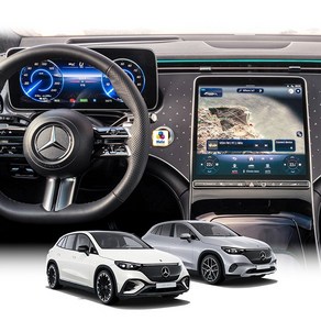 벤츠 EQE SUV 350 500 AMG X294 계기판 내비게이션 MBUX 하이퍼스크린 액정보호 필름, 후면공조기 (소프트필름), EQE 53 AMG SUV (X294:23년~현재)