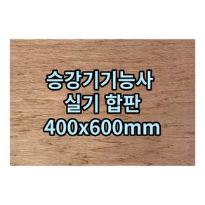 승강기기능사 실기재료 합판 400mmX600mmX9mm