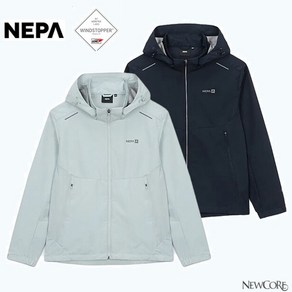 네파_NEPA_남성 방풍 투습 기능이 우수한 고어 윈드스토퍼 팩라이트 소재 아웃도어 활동은 물론 다양한 야외 활동에 적합한 윈드스토퍼 하이브리드 자켓 _7K10609