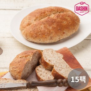 [주문 후 제빵] 통밀당 천연발효 통밀그대로빵 180g(2개입) / 아르토스베이커리 비건빵