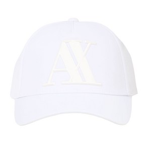 ARMANI EXCANGE (아르마니 익스체인지) 베이스볼 캡 남성 RUBBERISED LOGO BASEBALL CAP 954079 CC518 00010 화이트 []