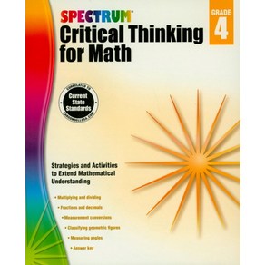 Spectrum Critical Thinking for Math Grade 4