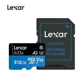 Lexa 633X 고속 메모리 카 512 기가 바이트 A2 TF Class10 UHS-I U3 A1 MicoSD 32 64 128 휴대폰 Gopo, [04] 512GB, 04 512GB, 1개