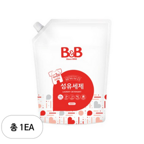 비앤비 섬유 유아 세제 리필, 1.5L, 1개