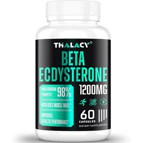 베타 엑디스테론 ecdysteone 1200mg 60캡슐, 1개, 60정