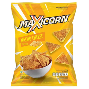 맥시콘 140g 인도네시아 과자 Maxicon cheese 치즈맛 나쵸 큰 봉지, 3개