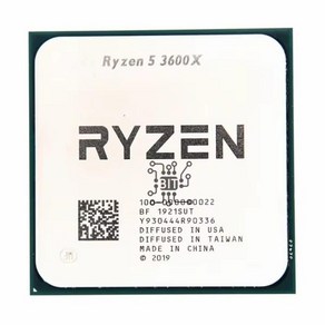 AMD Ryzen 5 3600X R5 3600X 3.8 GHz 6 코어 12 스레드 CPU 프로세서 7NM 95W L3 = 32M 100 000000022 소켓 AM4, 한개옵션1, 한개옵션0