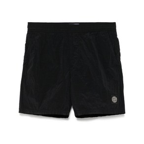 STONE ISLAND (스톤 아일랜드) 로고 아플리케 쇼츠