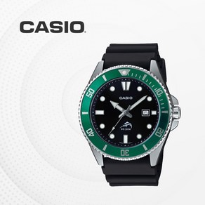 카시오 CASIO 국내재고 MDV-106B-1A3 다이버시계 흑새치 그린 MDV106 패션시계