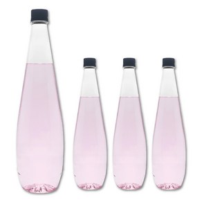 [유페트] 1000ml 샴페인 페트병 28파이 108개 검정캡 투명 호프용기 맥주용기, 1L