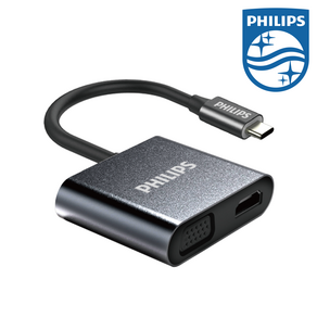 필립스 USB TYPE-C 멀티 허브 USB-C타입 HDTV 멀티 어댑터, 1개