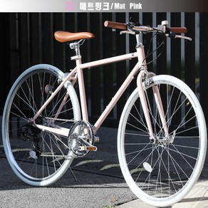 SUWIT 700C 일본 자전거 바이크 스포츠 700C 하이브리드 자전거 경량 로드 출퇴근 시마노변속 산책 입문용 국내무료배송, 핑크/PINK